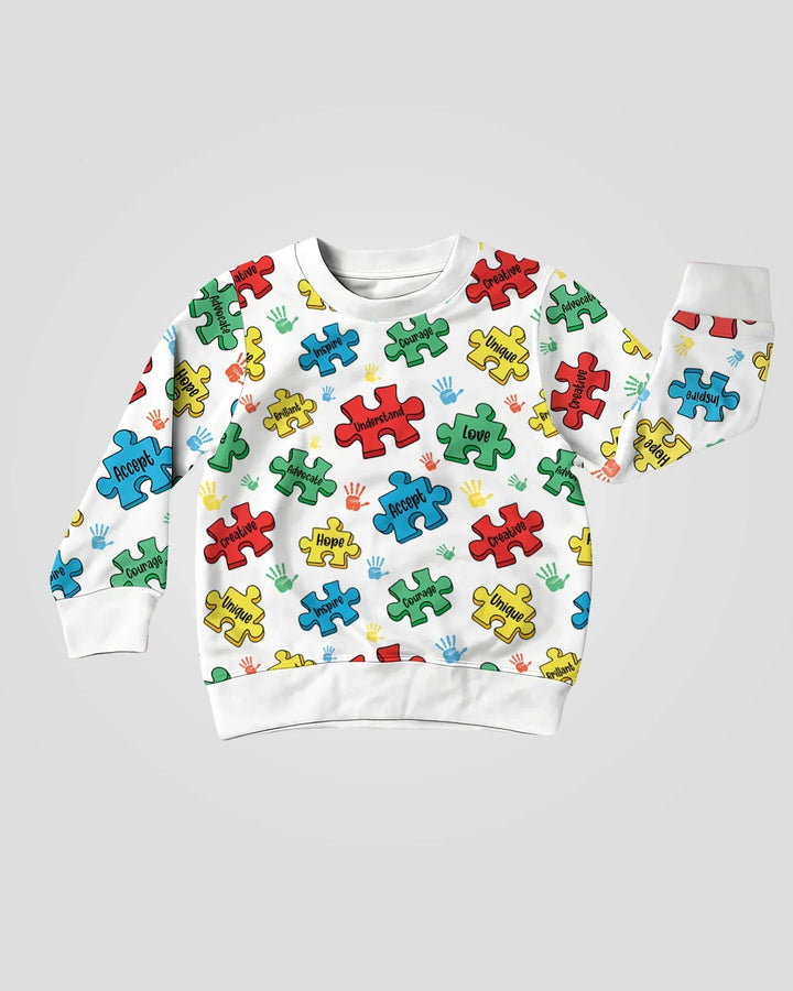 Puzzle You Are Bamboo Crewneck Sweatshirt