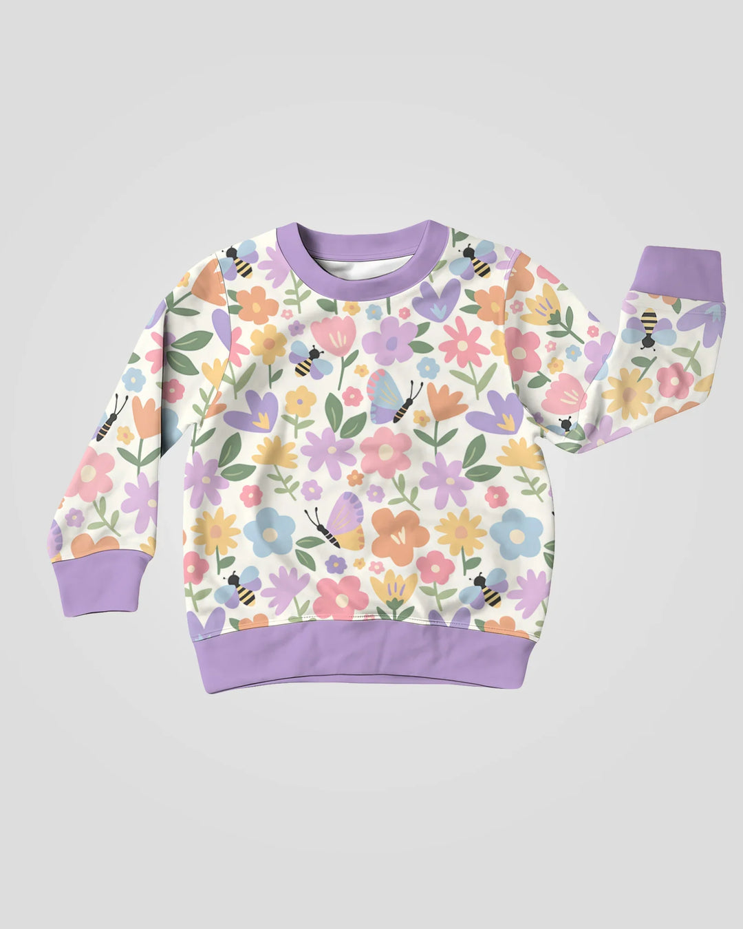 Flower Gardens Bamboo Crewneck Sweatshirt