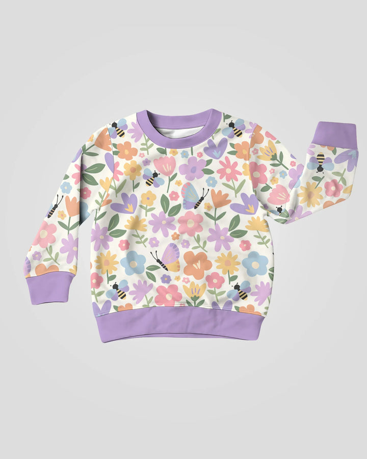 Flower Gardens Bamboo Crewneck Sweatshirt