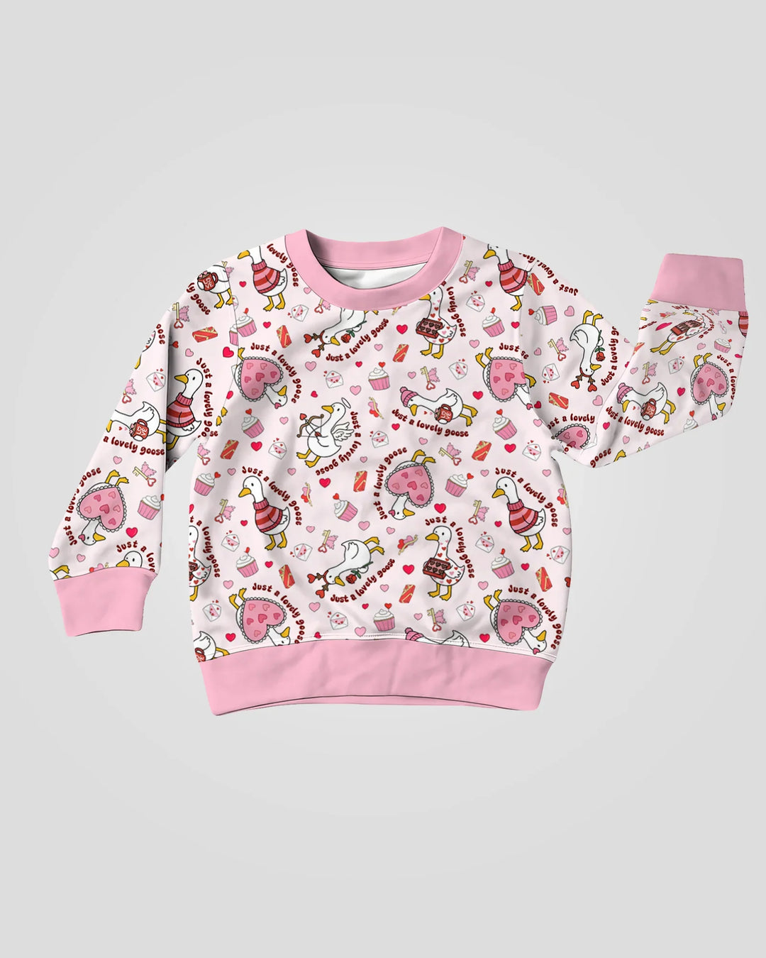 Valentine Silly Goose Bamboo Crewneck Sweatshirt
