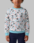 Red White and Feral Bamboo Crewneck Sweatshirt