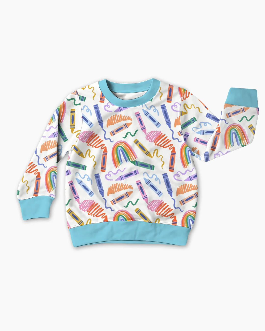 Crayon Chaos Bamboo Crewneck Sweatshirt