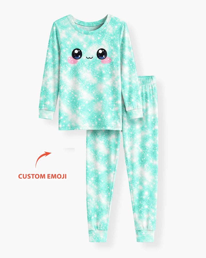 Cute Dumplings Emoji Gift For Squishy Hunter Bamboo Two Piece Long Sleeve Pajama Set