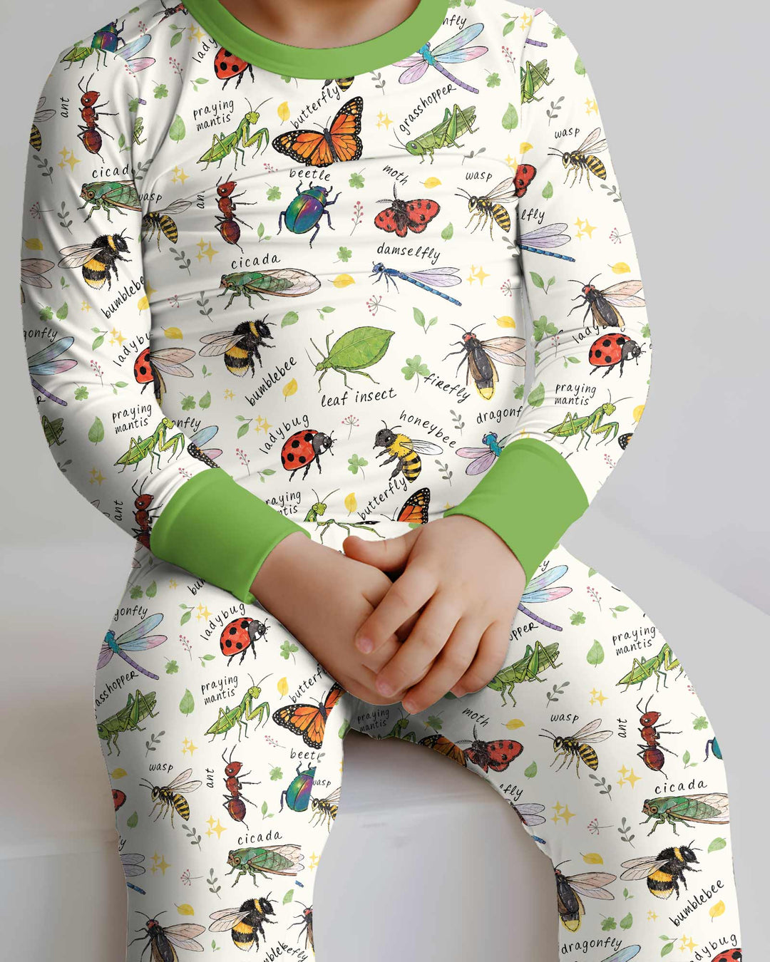 Bug Learning Bamboo Two Piece Long Sleeve Pajama Set
