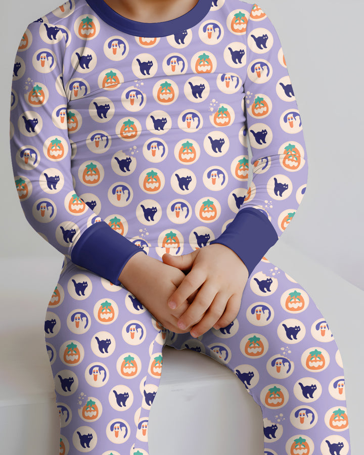 Template Bamboo Two Piece Long Sleeve Pyjamas Set