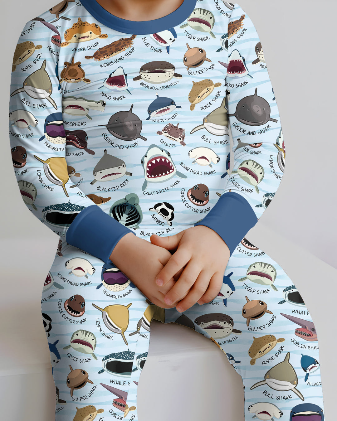 Template Bamboo Two Piece Long Sleeve Pyjamas Set