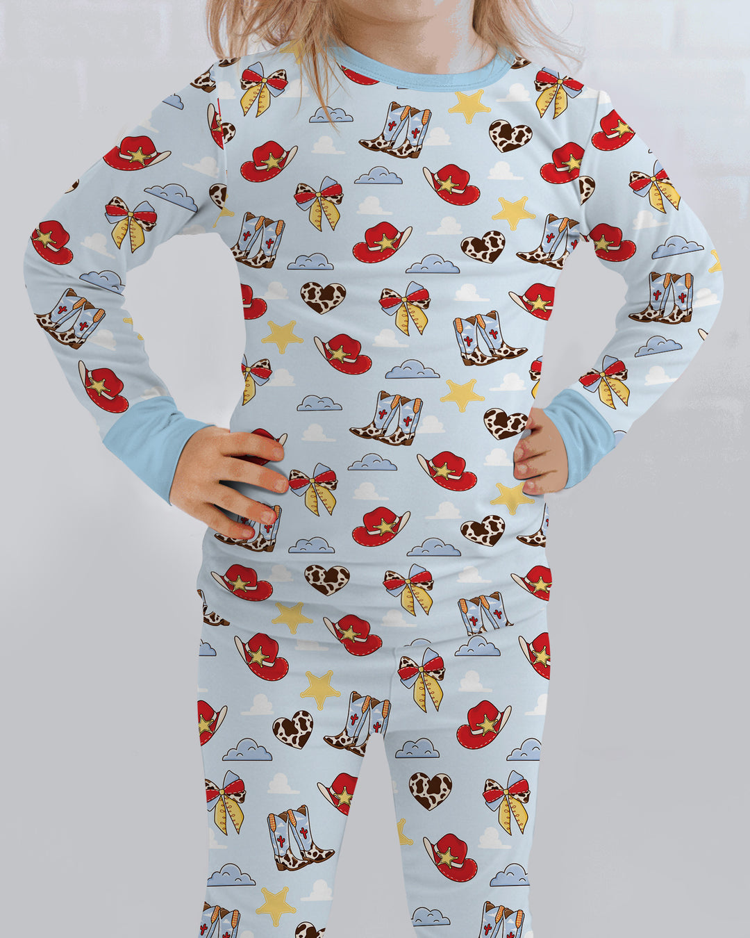 Template Bamboo Two Piece Long Sleeve Pyjamas Set