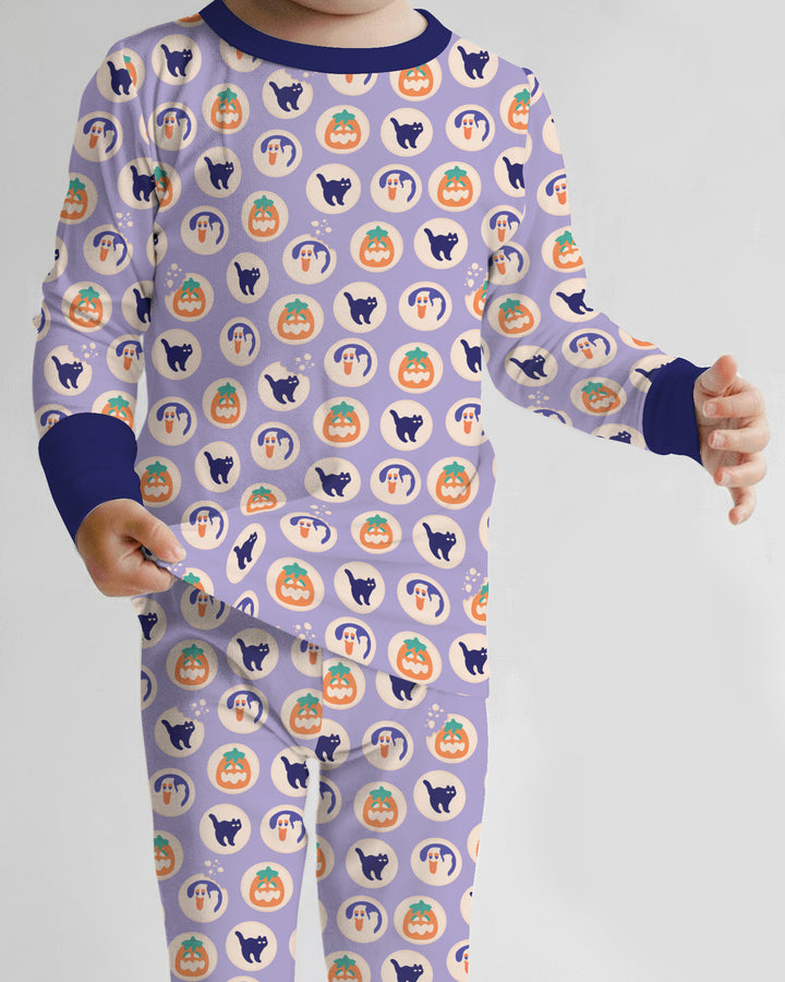 Template Bamboo Two Piece Long Sleeve Pyjamas Set