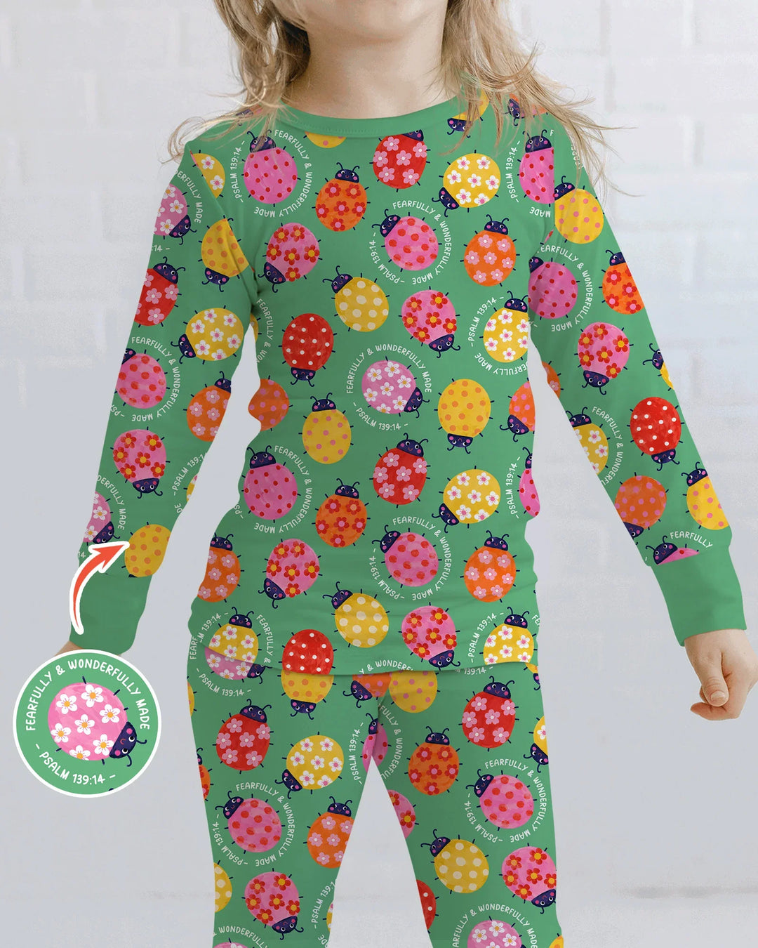Template Bamboo Two Piece Long Sleeve Pyjamas Set