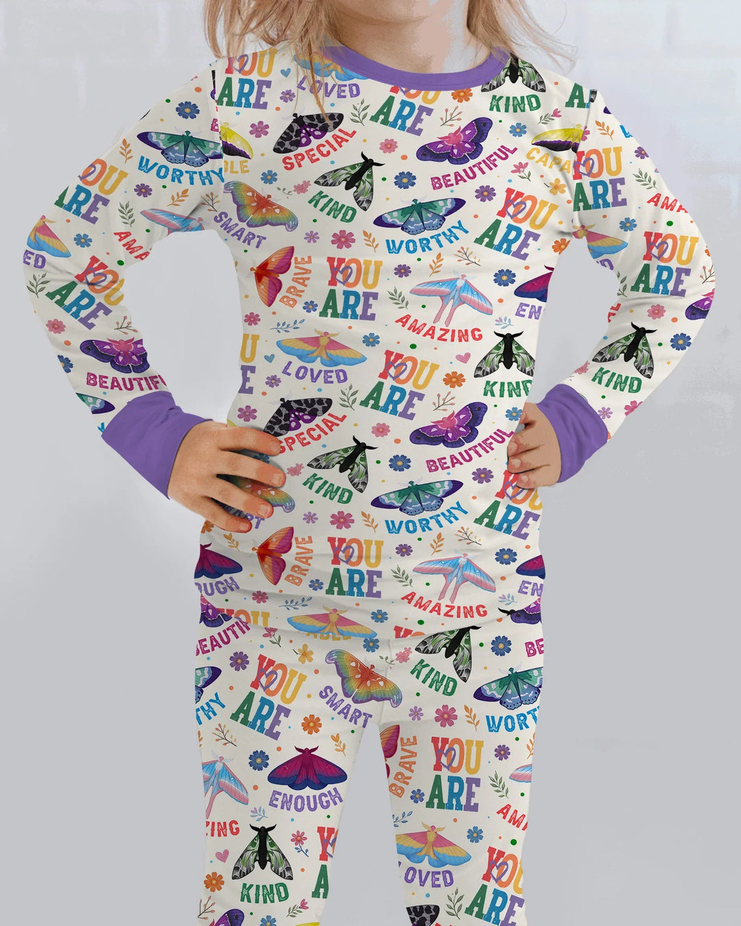 Proud Wings Family Matching Bamboo Two Piece Long Sleeve Pajama Set