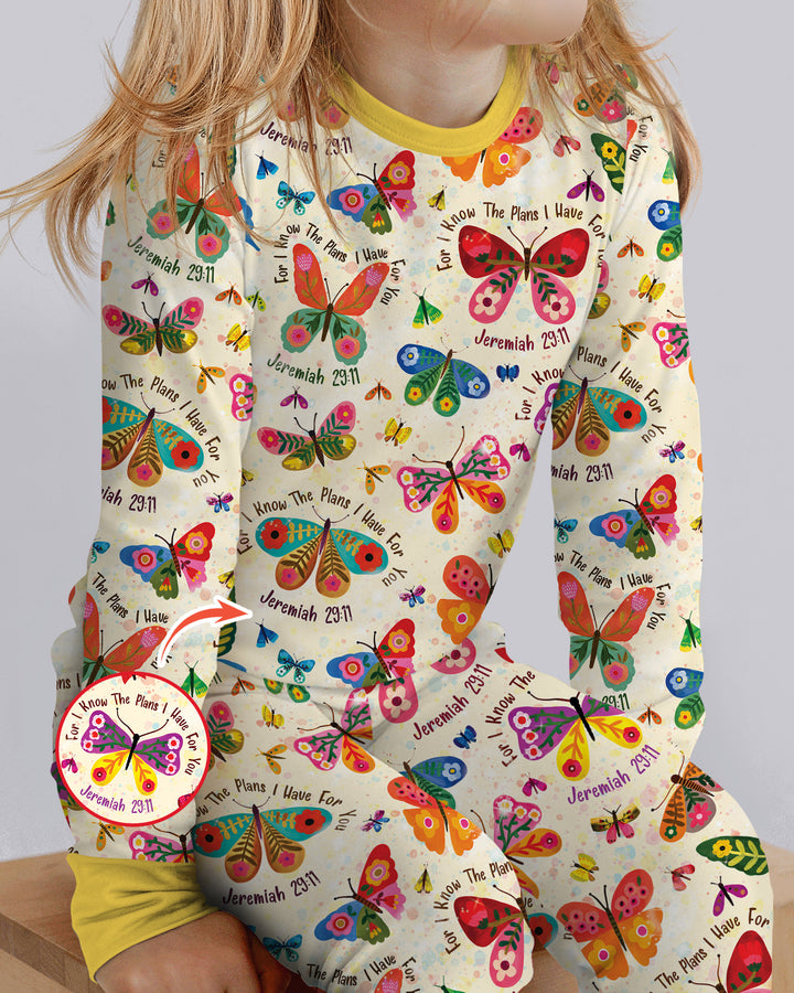 For I Know The Plans I Have For You Bamboo Two Piece Long Sleeve Pajama Set