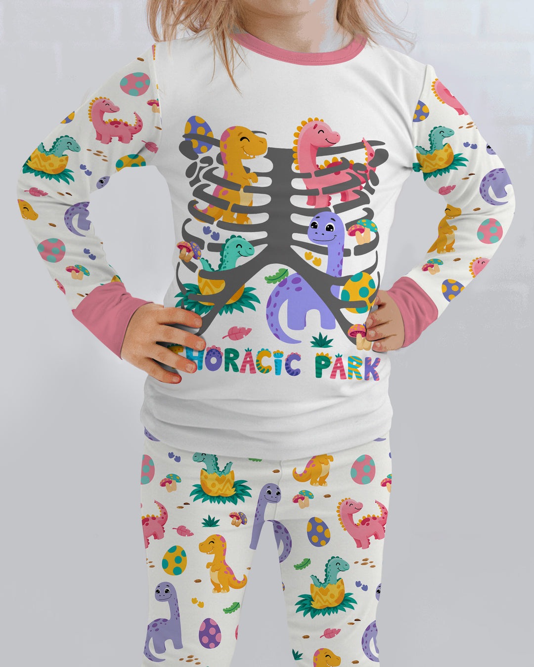 Thoracic Park Bamboo Two Piece Long Sleeve Pajama Set