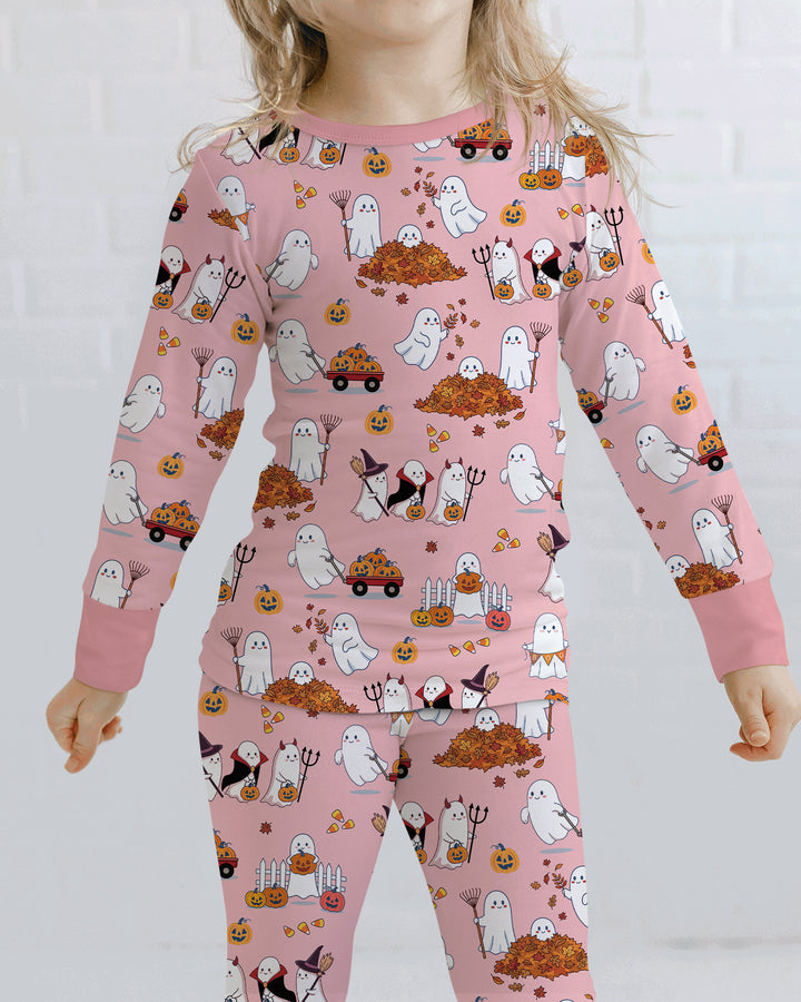 Halloween Town  Bamboo Two Piece Long Sleeve Pajama Set