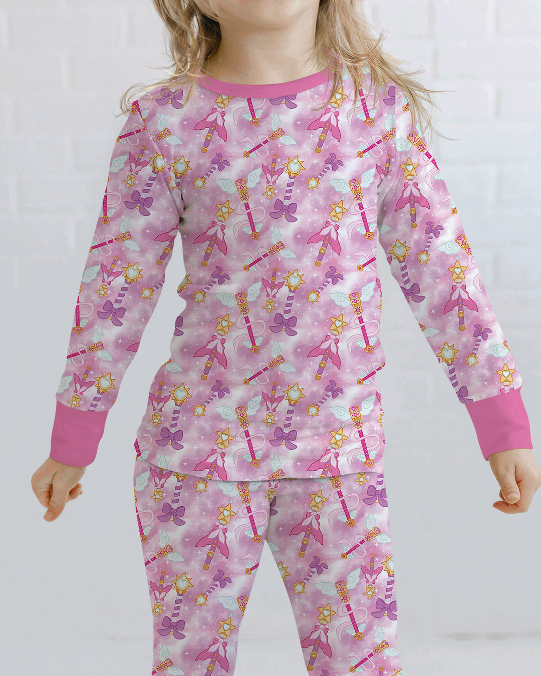 Template Bamboo Two Piece Long Sleeve Pyjamas Set