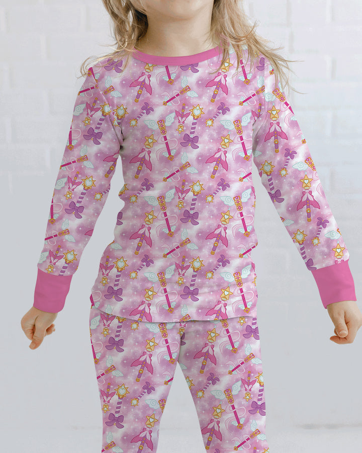 Template Bamboo Two Piece Long Sleeve Pyjamas Set