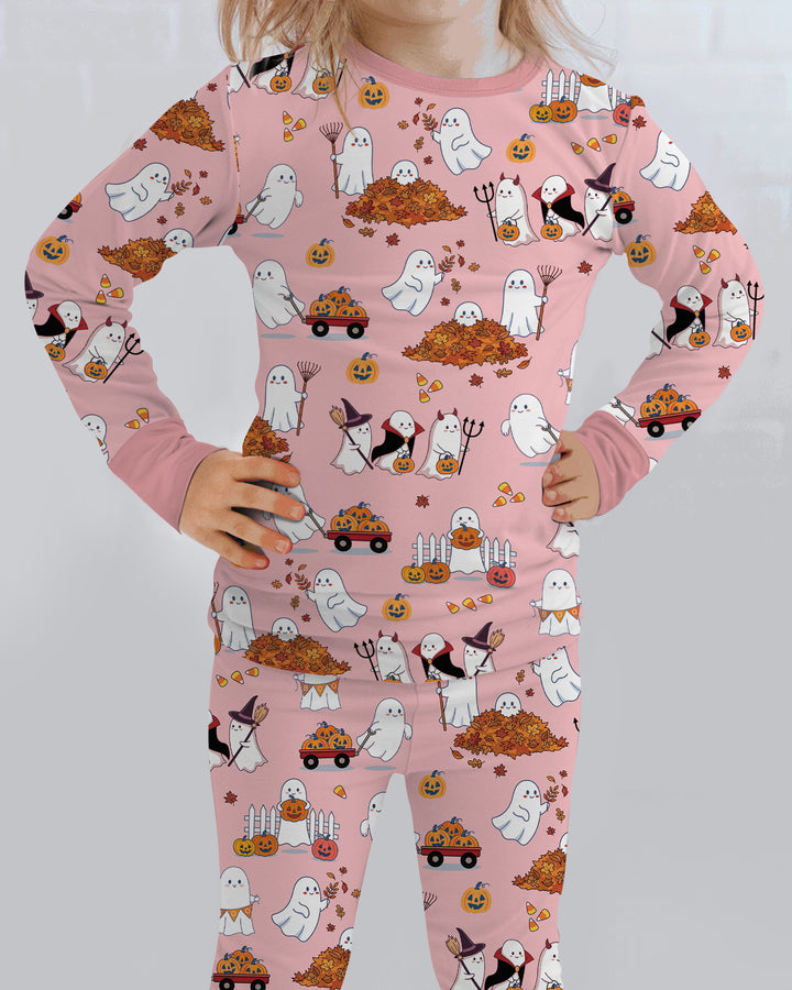 Halloween Town  Bamboo Two Piece Long Sleeve Pajama Set