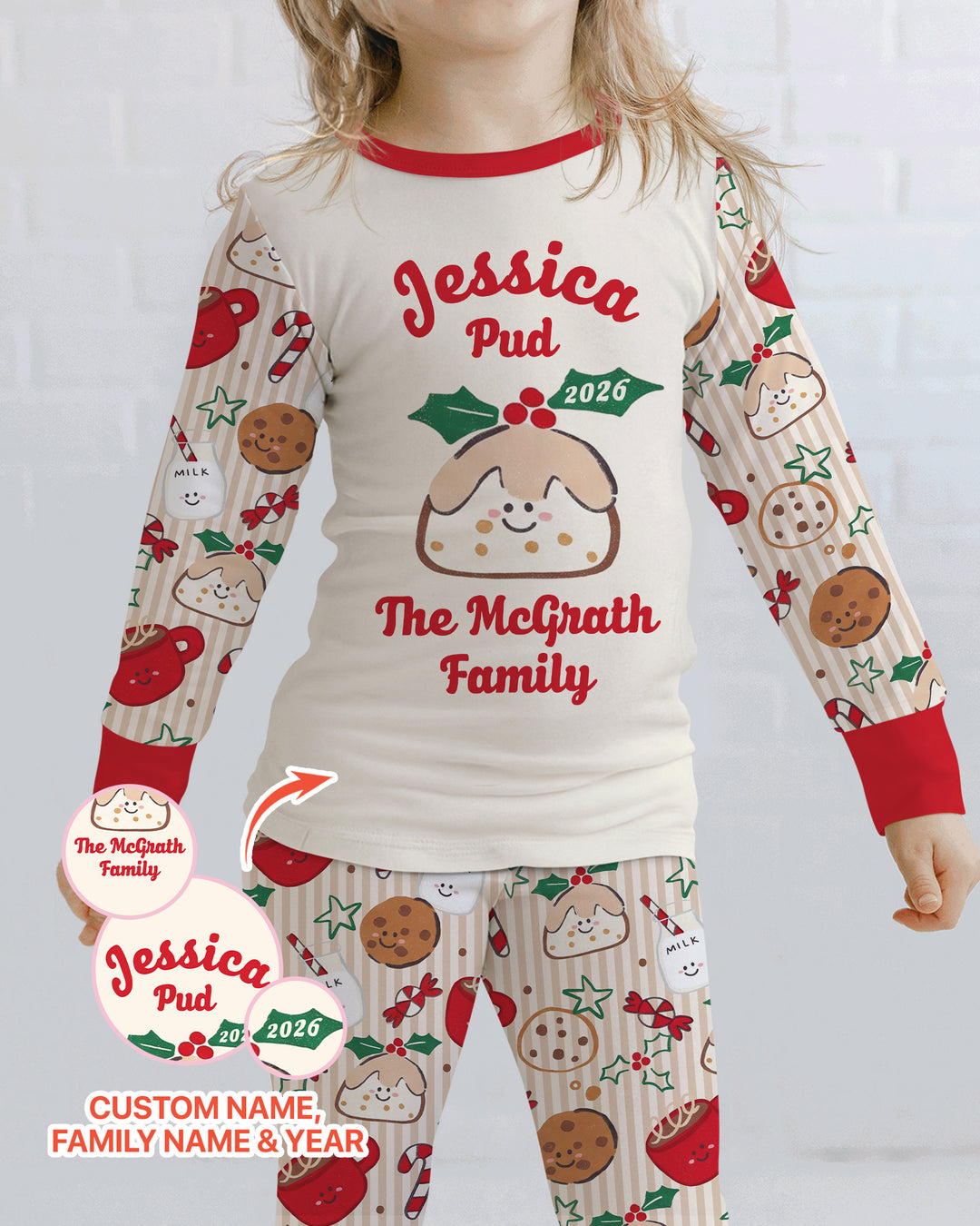 My Little Pudding Bamboo Two Piece Long Sleeve Pajama Set