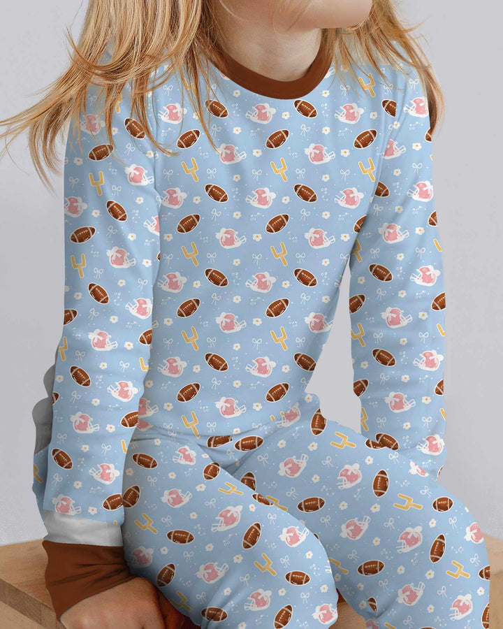 Template Bamboo Two Piece Long Sleeve Pyjamas Set