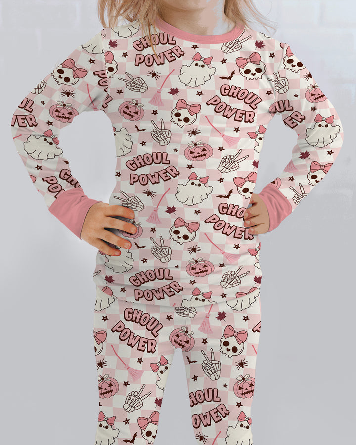 Ghoul Power Bamboo Two Piece Long Sleeve Pajama Set