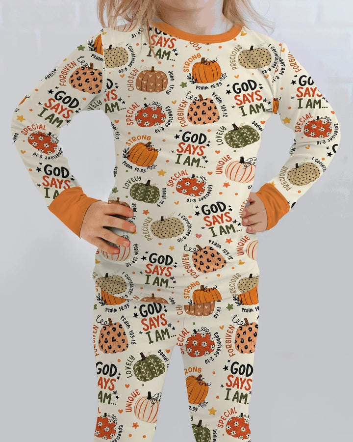 Template Bamboo Two Piece Long Sleeve Pyjamas Set