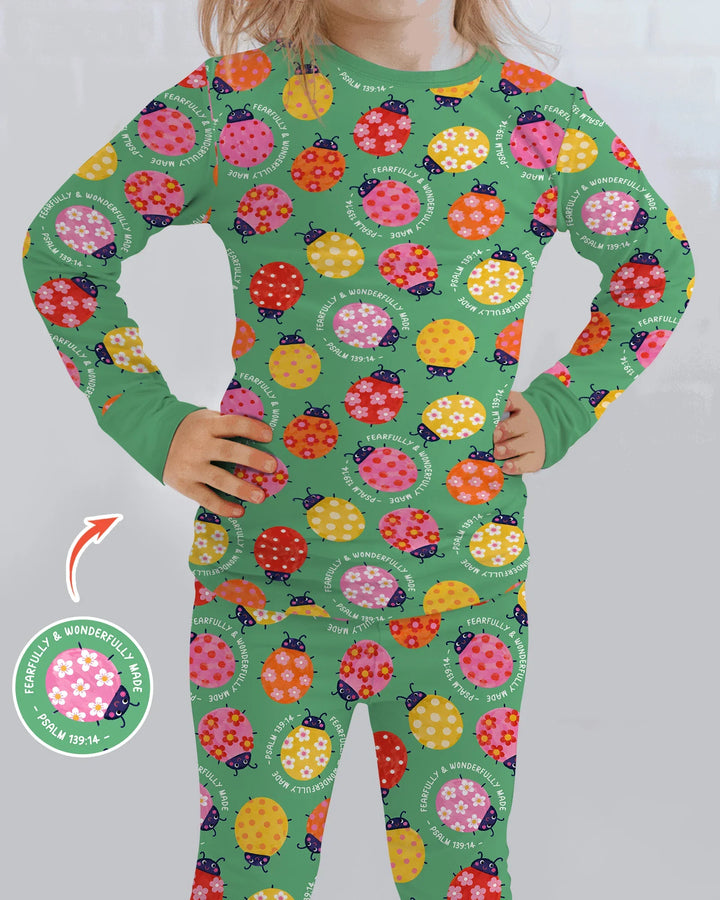 Template Bamboo Two Piece Long Sleeve Pyjamas Set