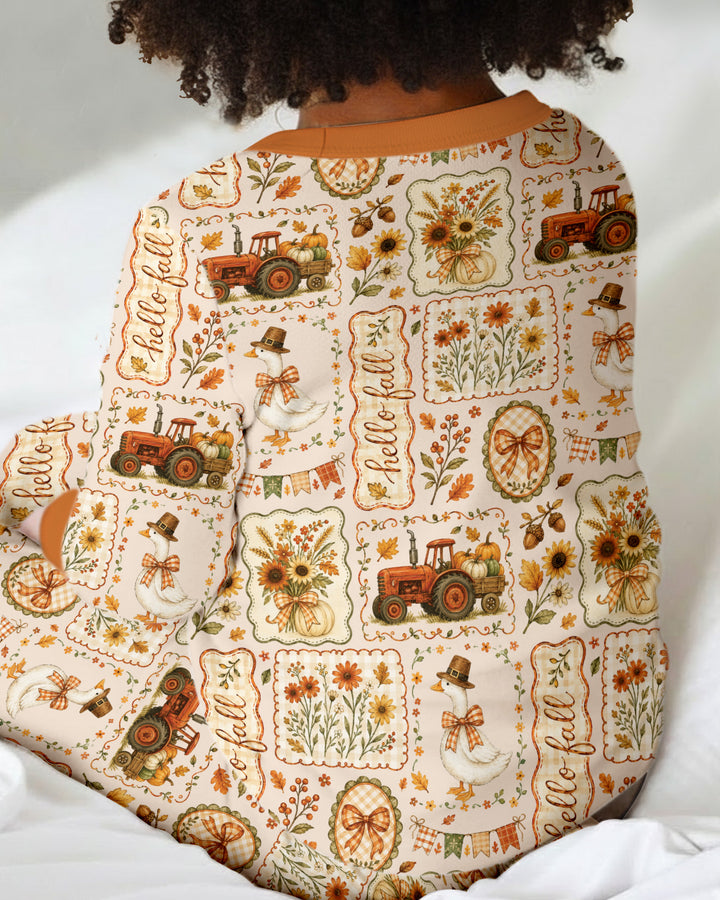 Template Bamboo Two Piece Long Sleeve Pyjamas Set