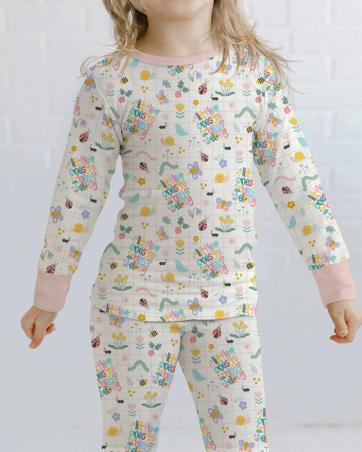 Little Ones To Him Belong Bamboo Two Piece Long Sleeve Pajama Set