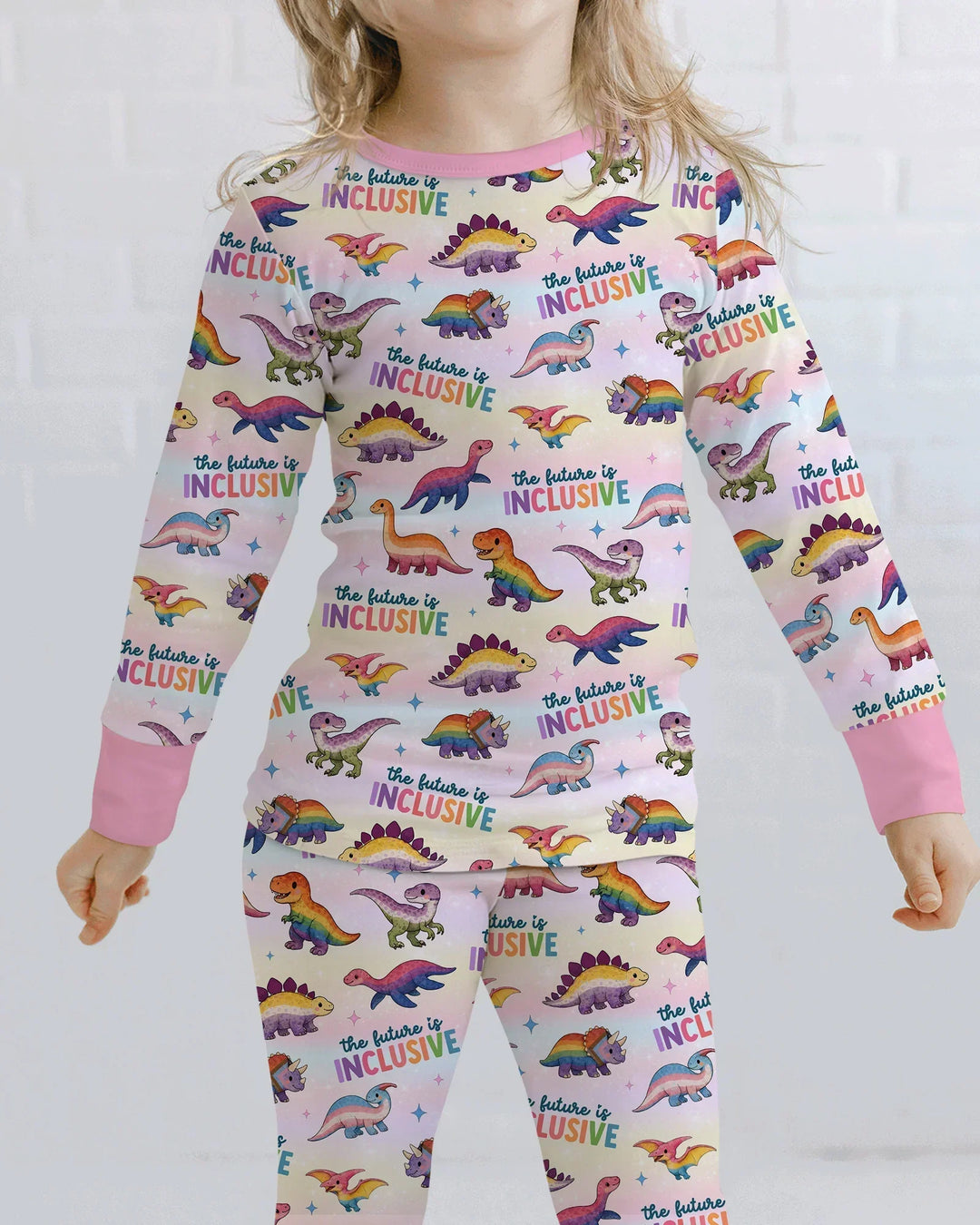 The Future is Inclusive Bamboo Two Piece Long Sleeve Pajama Set