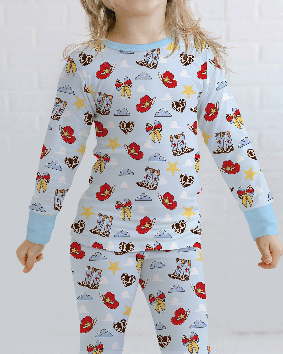 Template Bamboo Two Piece Long Sleeve Pyjamas Set