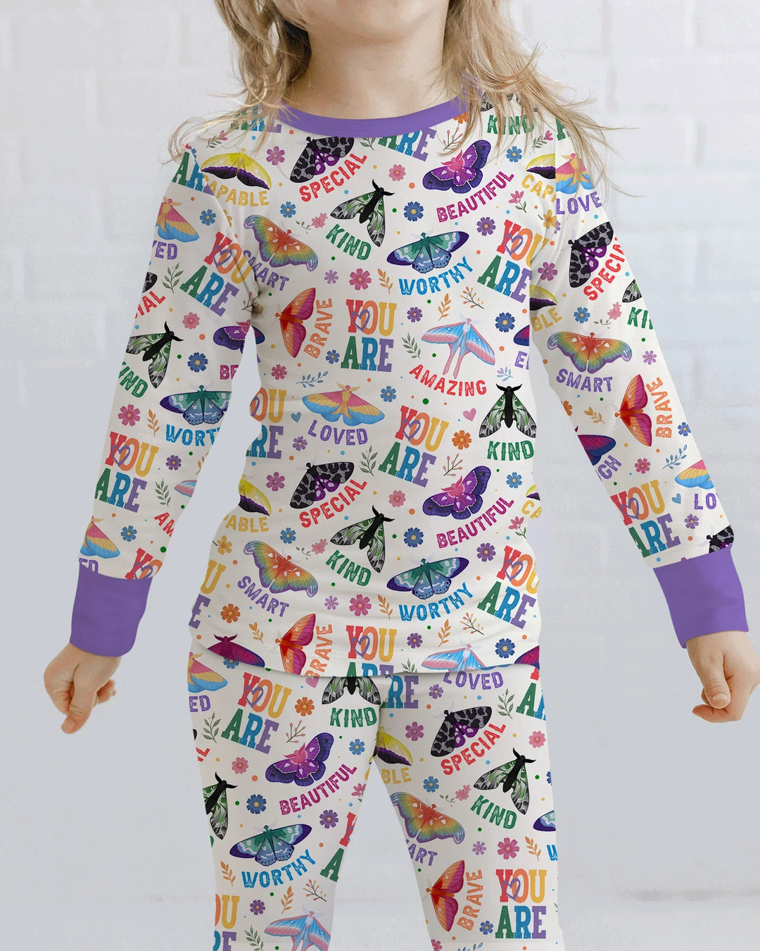 Proud Wings Family Matching Bamboo Two Piece Long Sleeve Pajama Set
