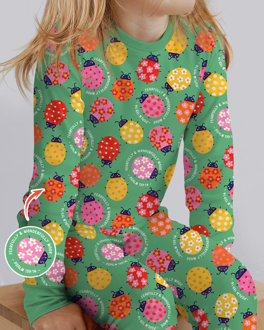 Template Bamboo Two Piece Long Sleeve Pyjamas Set