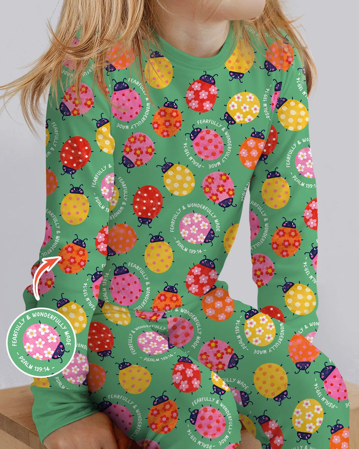 Template Bamboo Two Piece Long Sleeve Pyjamas Set