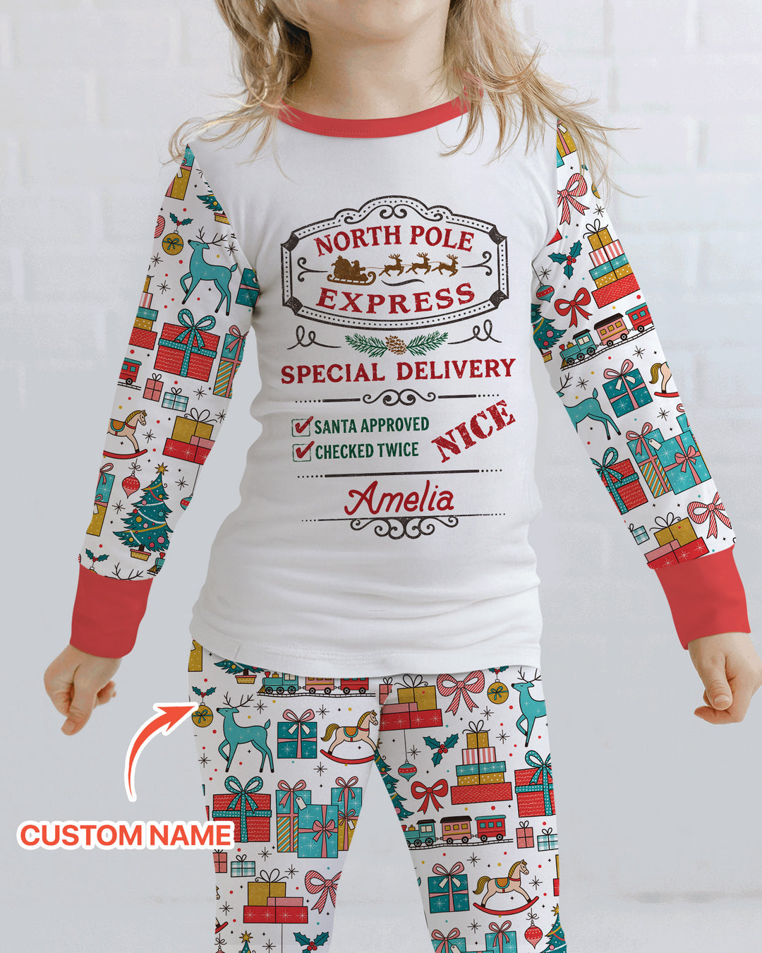 Santa’s Special Delivery Bamboo Two Piece Long Sleeve Pajama Set