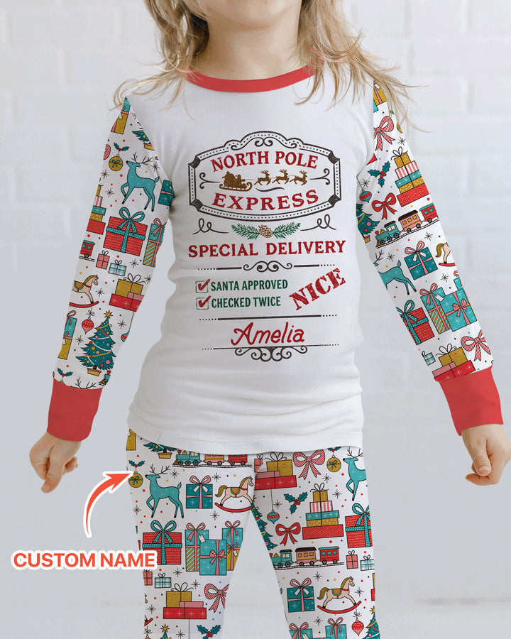 Santa’s Special Delivery Bamboo Two Piece Long Sleeve Pajama Set
