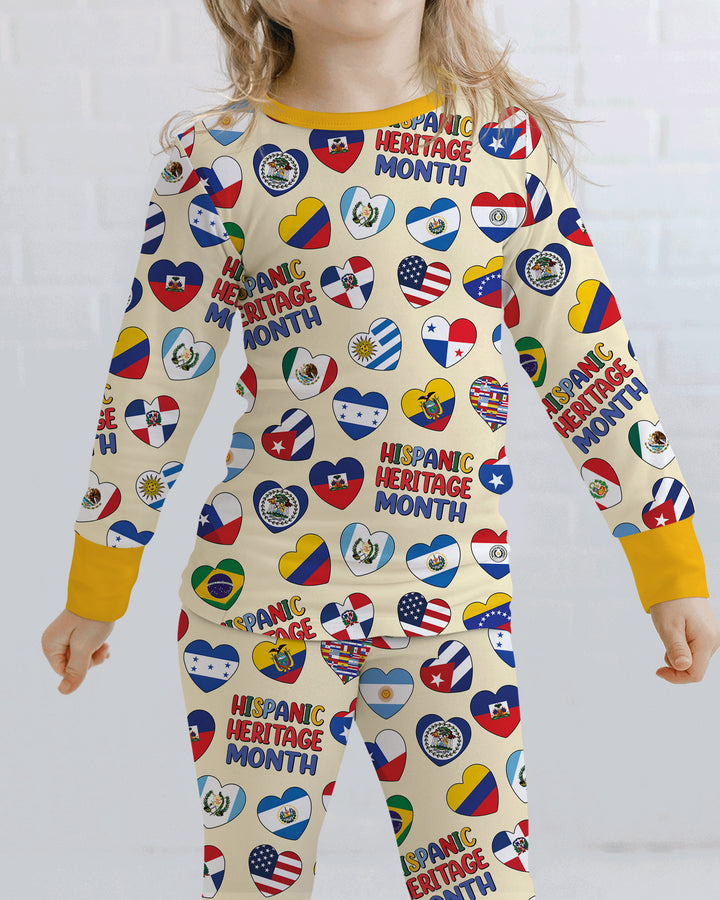 Template Bamboo Two Piece Long Sleeve Pyjamas Set
