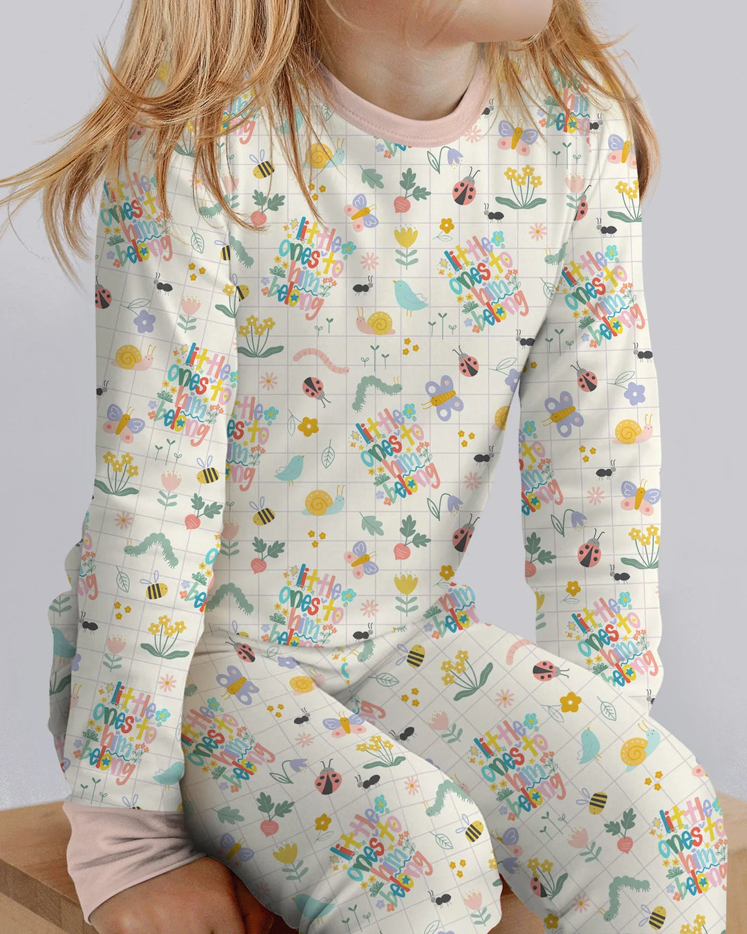 Little Ones To Him Belong Bamboo Two Piece Long Sleeve Pajama Set