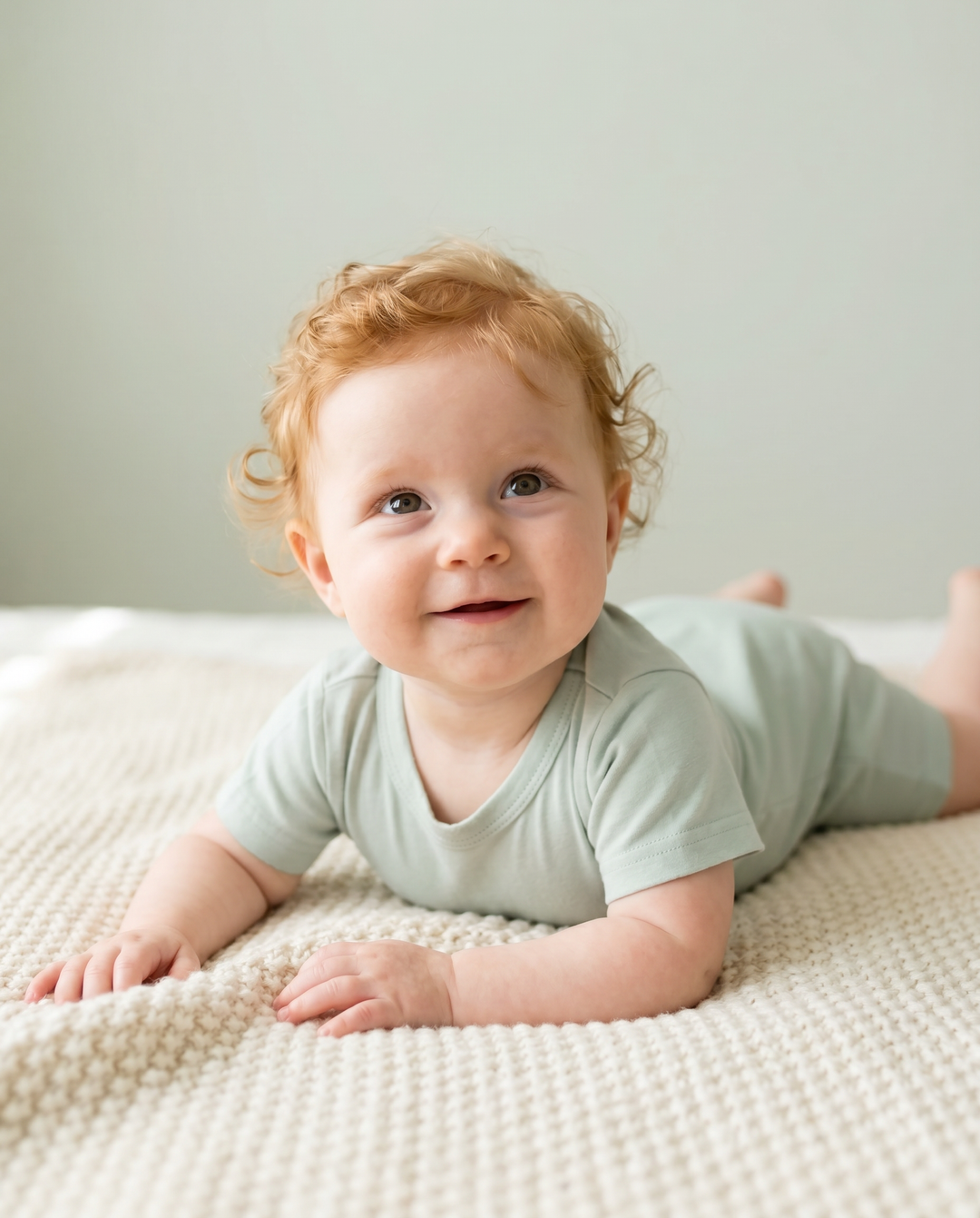 Custom Name Solid Bamboo Short Sleeve Snap Romper