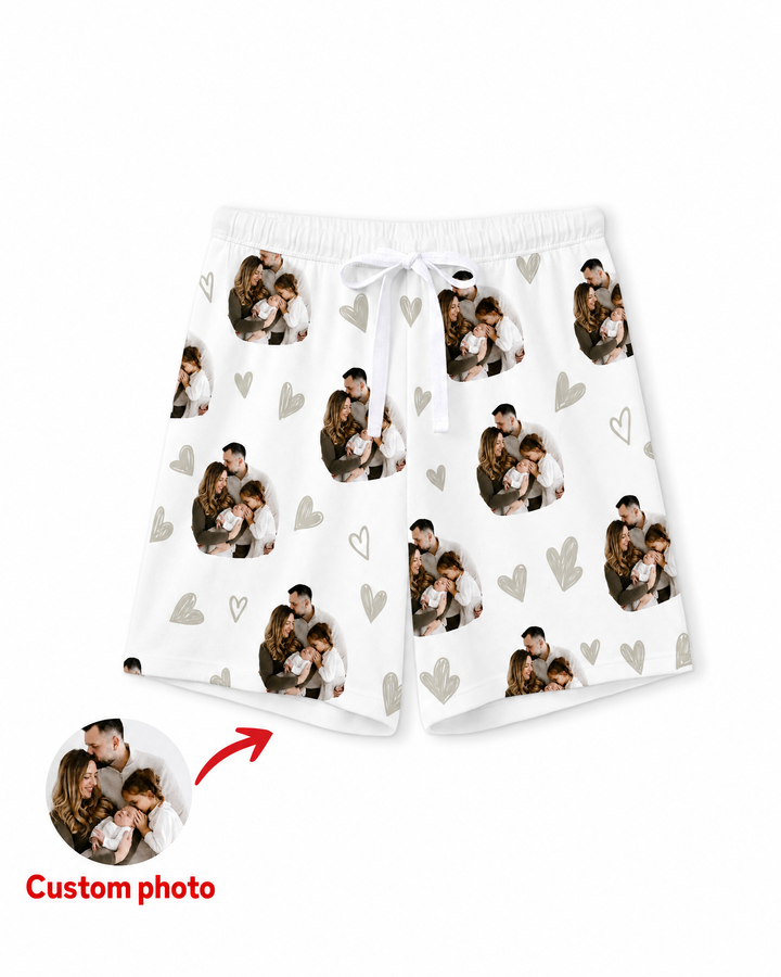 Custom Face All Over Print Bamboo Women Short Sleeve Short Pajama Set