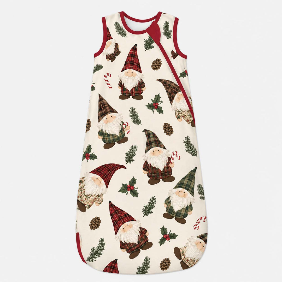 Tartan Christmas Gnomes Bamboo Sleep Bag