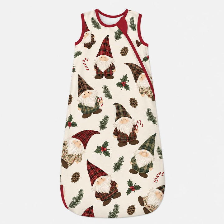 Tartan Christmas Gnomes Bamboo Sleep Bag