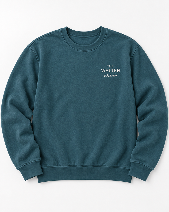 Custom Family Crew Embroidered Bamboo Women Crewneck Sweatshirt