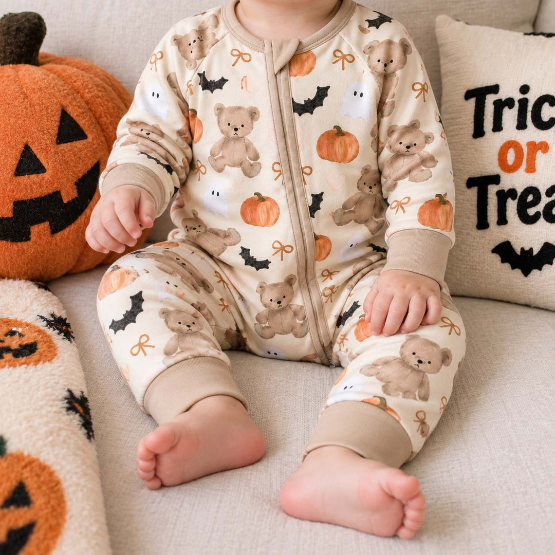 Teddy Bear Ghost Halloween Bamboo Convertible Zippy