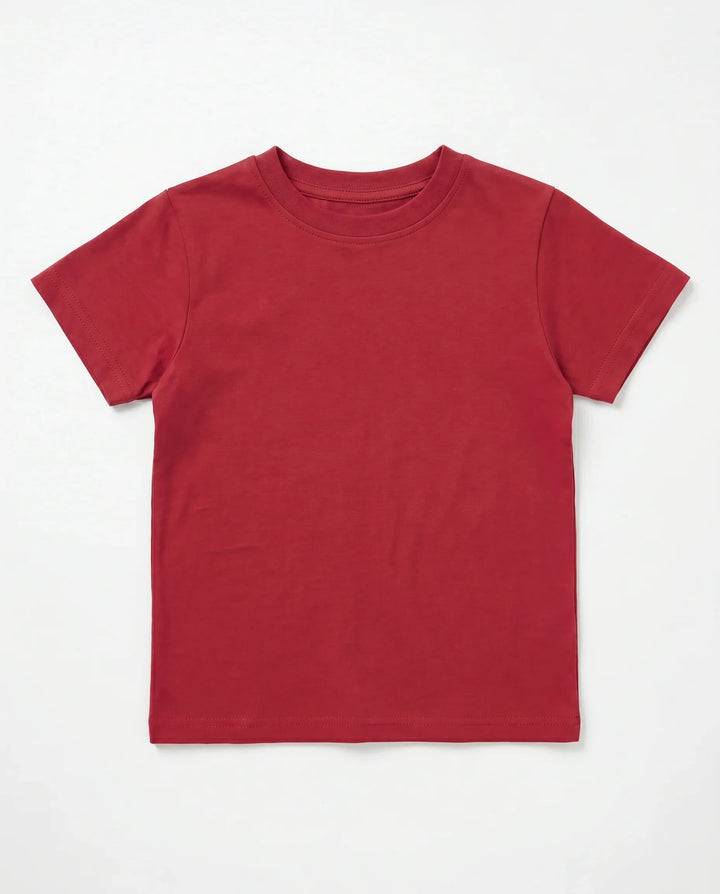 Solid Color Bamboo Crewneck T-Shirt