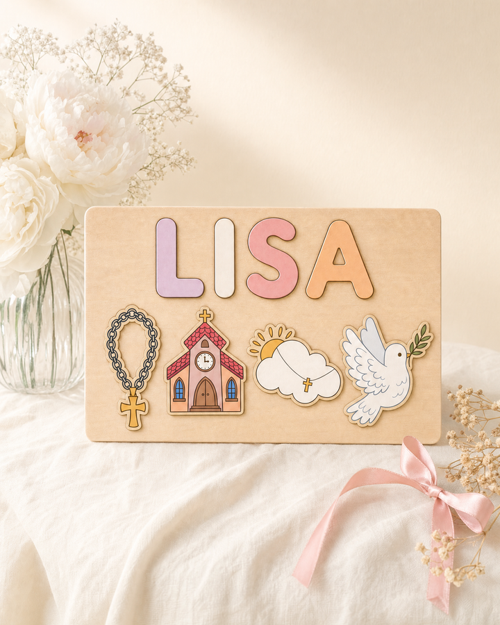 Personalized Christian Faith Wooden Puzzle