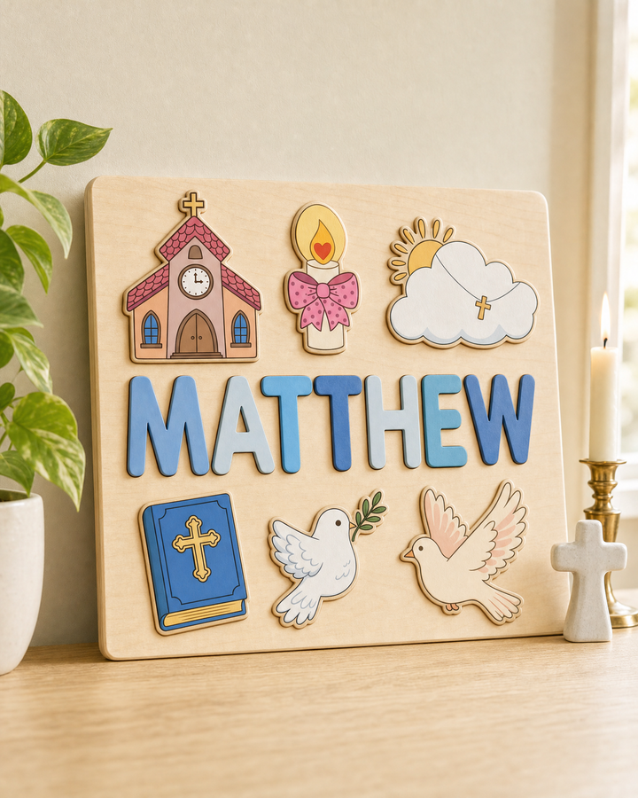 Personalized Christian Faith Wooden Puzzle