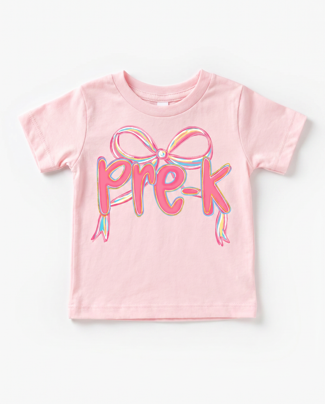 Pre-K Sweet Bow Bamboo Crewneck T-Shirt