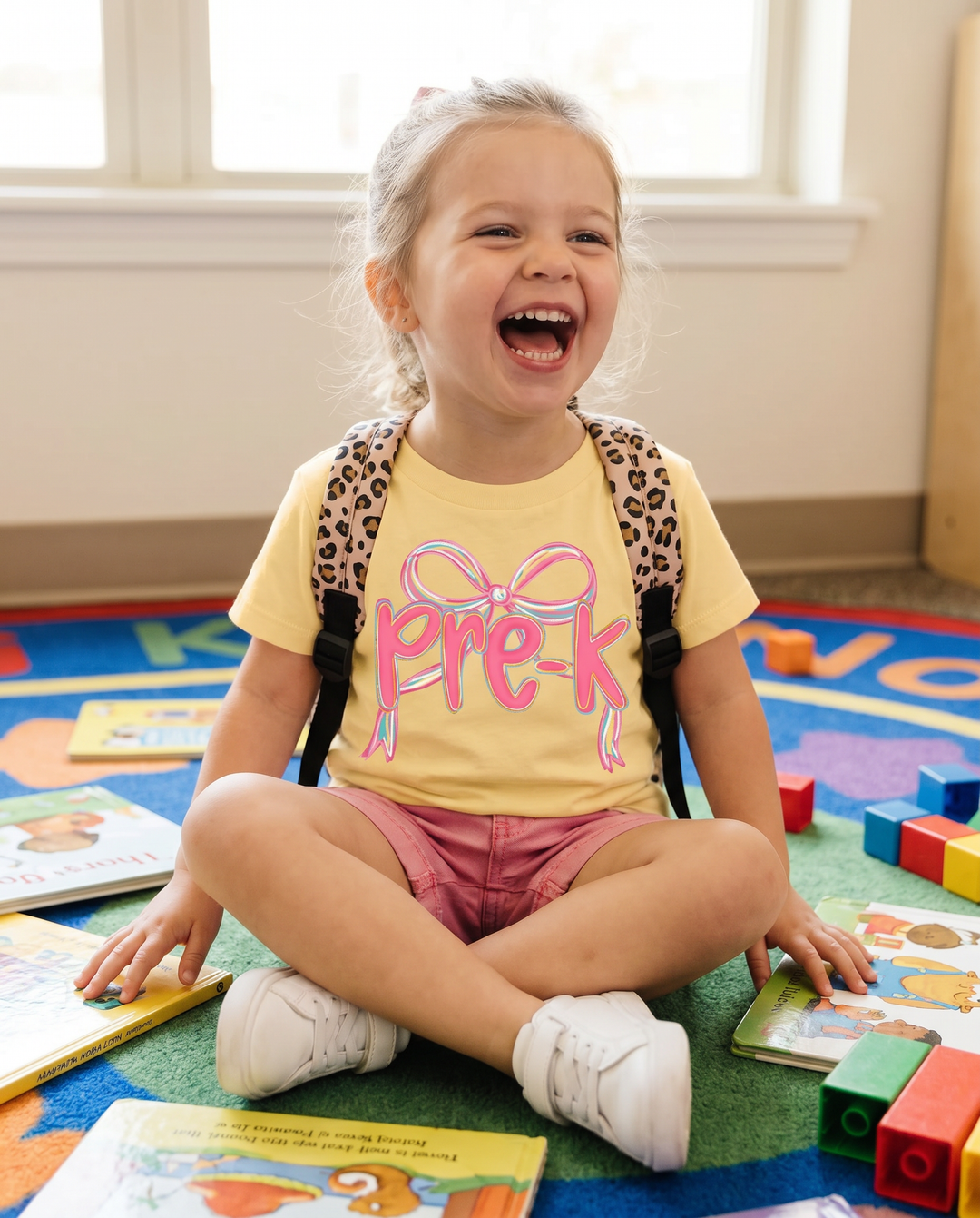 Pre-K Sweet Bow Bamboo Crewneck T-Shirt