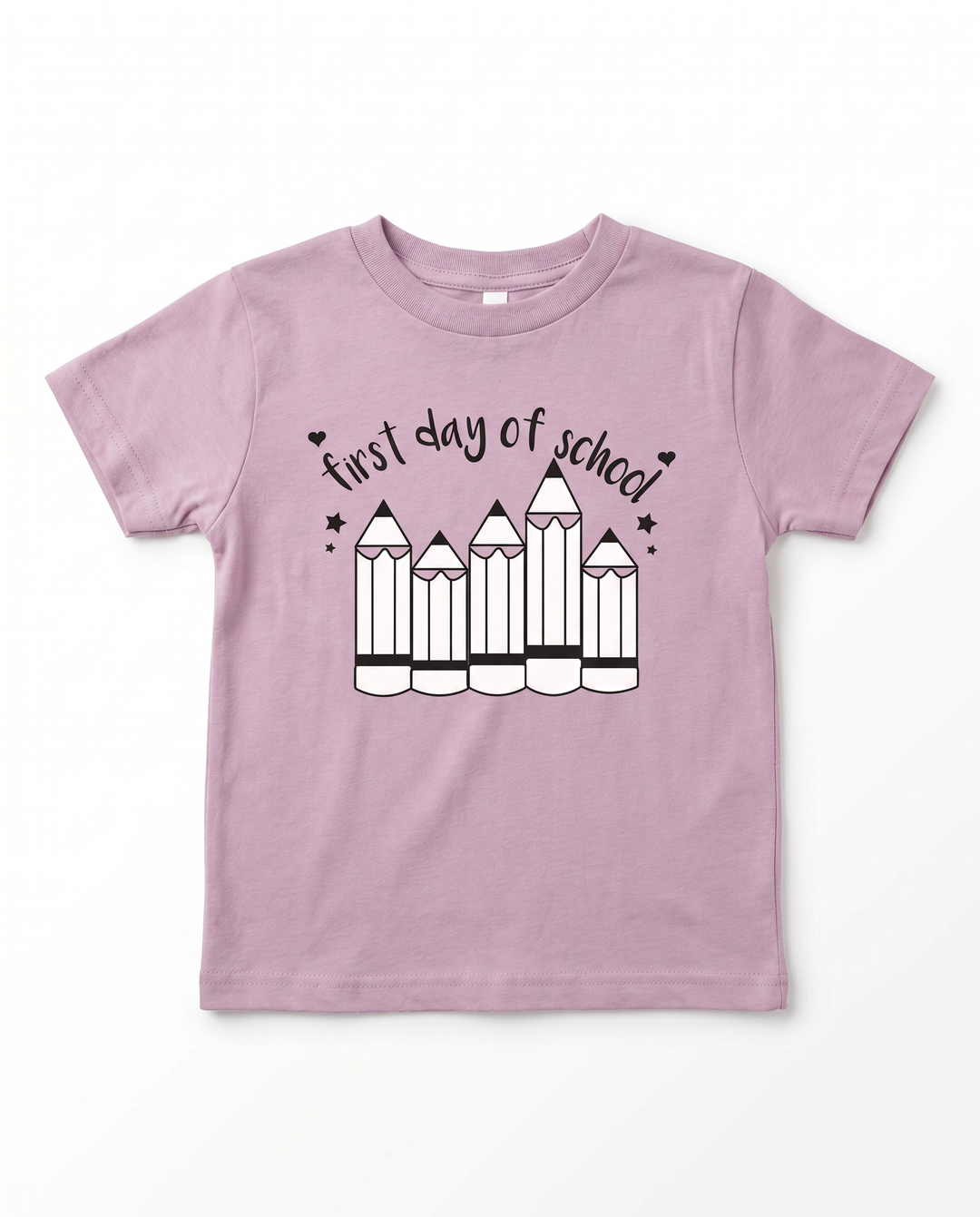 First Day of School Pencils Bamboo Crewneck T-Shirt