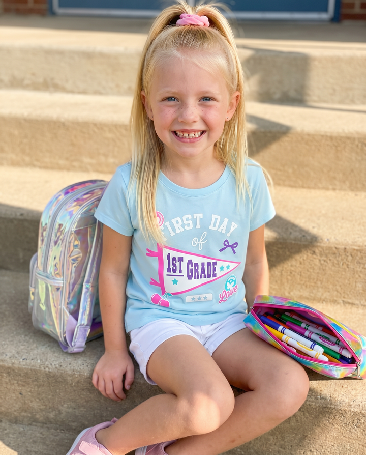 First Day of 1st Grade Bamboo Crewneck T-Shirt