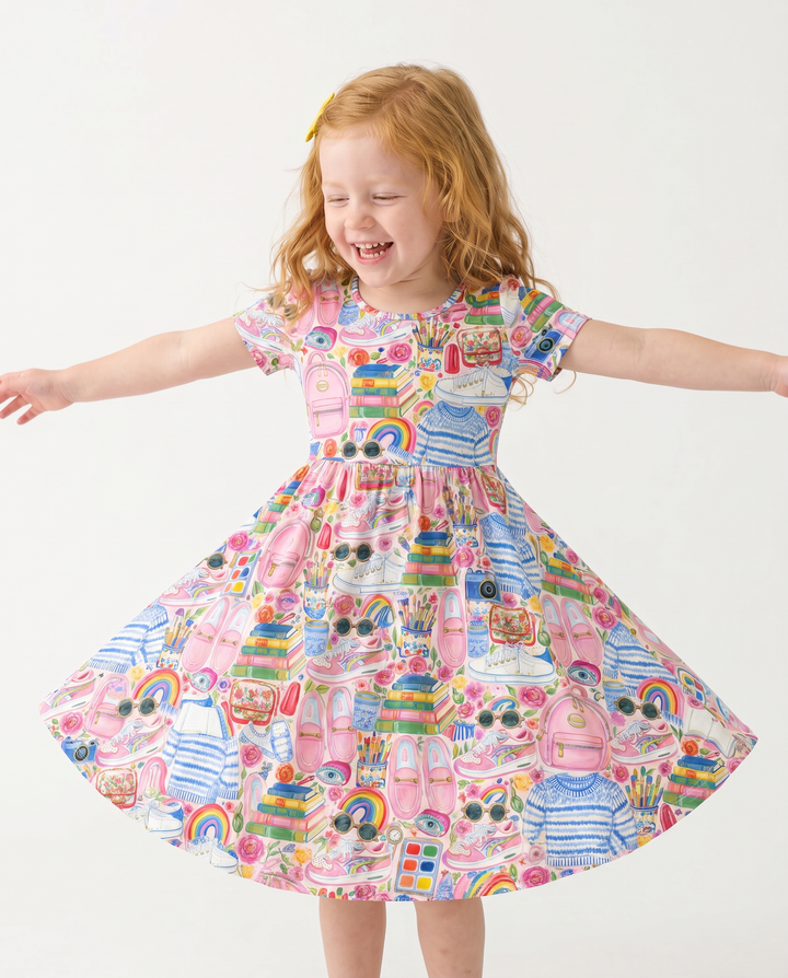 Sweet School Adventure Bamboo Twirl Dress
